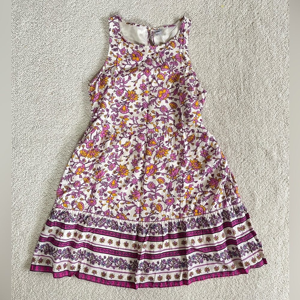 Old Navy Floral Mini Dress in Pink and Purple